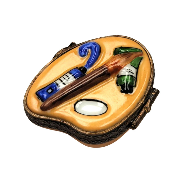 Artistic Palette Limoges Box for Creative Souls Porcelain Limoges Fine Art French Trinket Box