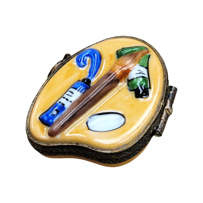 Artistic Palette Limoges Box for Creative Souls Porcelain Limoges Fine Art French Trinket Box