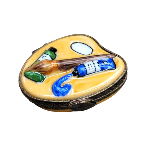 Artistic Palette Limoges Box for Creative Souls Porcelain Limoges Fine Art French Trinket Box