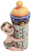 Baby Bottle Limoges Box for New Parents Porcelain Limoges baby figurine maternity French Trinket Box