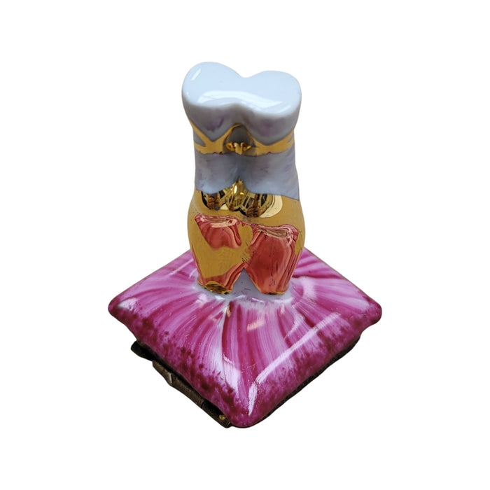 Ballerina Slippers Limoges Box for Dance Enthusiasts Porcelain Limoges art dance French Trinket Box