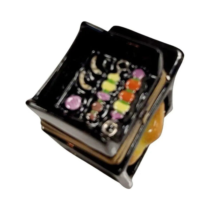 Treasured French collectible: Barbecue Pitt Limoges box, painted by hand