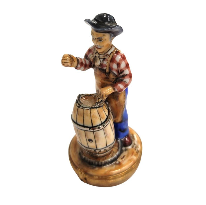 Barrel Maker Limoges Box for Collectors Porcelain Limoges professional French Trinket Box