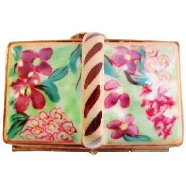 Basket of Flowers for Elegant Décor Porcelain Limoges Flowers basket French Trinket Box