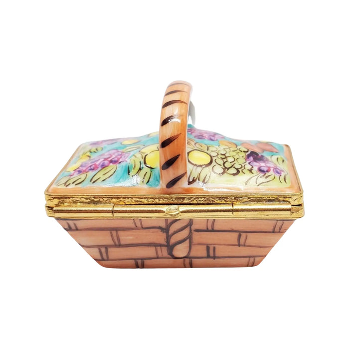 Garden Fruit Basket for Home Décor Porcelain Limoges Fruit Basket French Trinket Box