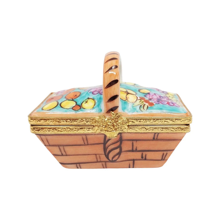 Garden Fruit Basket for Home Décor Porcelain Limoges Fruit Basket French Trinket Box