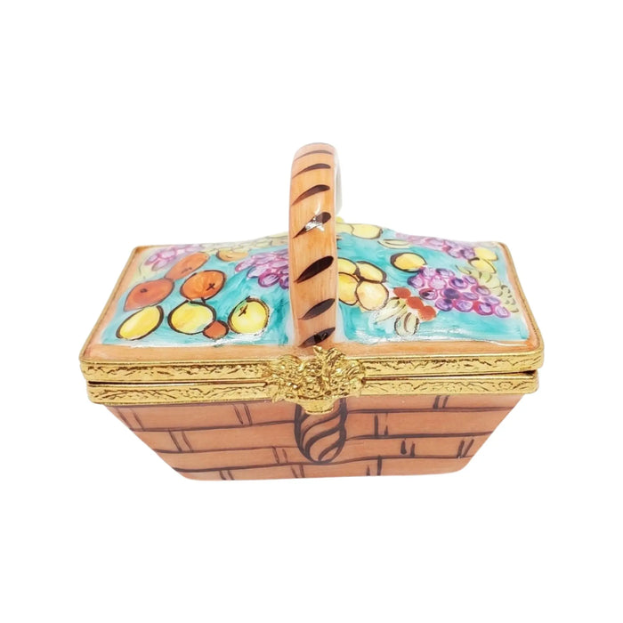 Garden Fruit Basket for Home Décor Porcelain Limoges Fruit Basket French Trinket Box