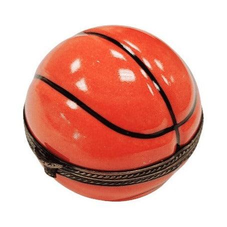 Limoges Boutique presents the Basketball, a genuine Limoges box painted by hand in France