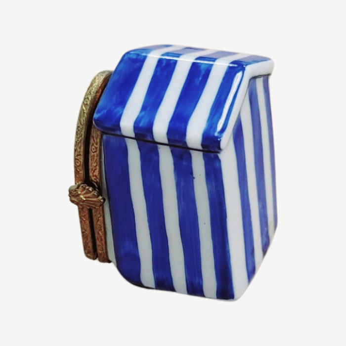 Beach Hut Cabana Limoges Box for Coastal Decor Porcelain Limoges beach ocean travel French Trinket Box
