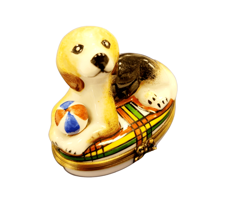 Beagle Dog Limoges Box for Dog Lovers Porcelain Limoges dog beach limoges box French Trinket Box