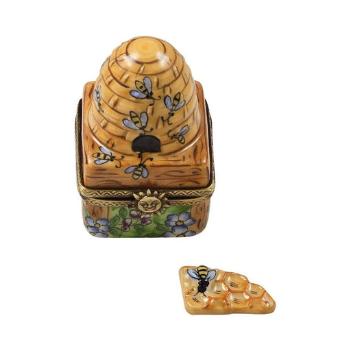 Genuine Rochard Beehive with Removable HoneyComb Limoges box painted by hand in France, from Limoges Boutique