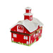 Big Red Barn Limoges Box for Collectors Porcelain Limoges Farm Animals French Trinket Box