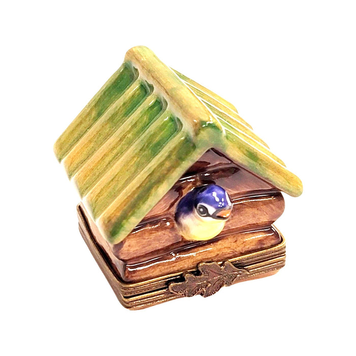 Bird House Trinket Box for Nature Lovers Porcelain Limoges birds garden French Trinket Box
