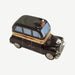 Black Taxi Limoges Box for Collectors Porcelain Limoges vehicle travel French Trinket Box