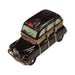 Genuine Black Taxi for Urban Limoges box painted by hand in France, from Limoges Boutique