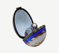 Blue Egg Perfume Box for Elegant Collectors Porcelain Limoges perfume egg French Trinket Box