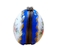 Blue Egg Perfume Box for Elegant Collectors Porcelain Limoges perfume egg French Trinket Box