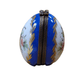 Blue Egg Perfume Box for Elegant Collectors Porcelain Limoges perfume egg French Trinket Box