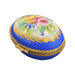 Blue Floral Elegance Egg for Home Decor Porcelain Limoges egg French Trinket Box
