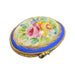 Blue Floral Elegance Egg for Home Decor Porcelain Limoges egg French Trinket Box