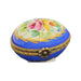 Blue Floral Elegance Egg for Home Decor Porcelain Limoges egg French Trinket Box
