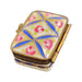 Blue Floral Limoges Box for Elegant Gifting Porcelain Limoges square French Trinket Box