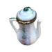 Blue Floral Limoges Teapot for Collectors Porcelain Limoges China French Trinket Box