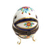 Blue Footed Egg Trinket Box for Collectors Porcelain Limoges egg French Trinket Box
