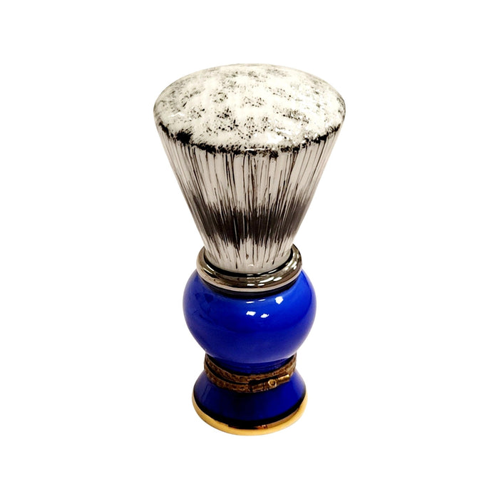 Blue Limoges Shaving Brush Figurine for Collectors Porcelain Limoges fashion limoges boxes French Trinket Box