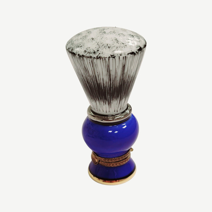 Blue Limoges Shaving Brush Figurine for Collectors Porcelain Limoges fashion limoges boxes French Trinket Box