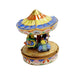 Blue Merry Go Round Carousel Carnival Ride Limoges Box Porcelain Figurine-Carnival-CH3S338