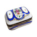 Blue Rectangle Pill-LIMOGES BOXES traditional-CH11M114