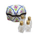 Blue Roses Trinket Box for Elegant Gifting Porcelain Limoges Perfume French Trinket Box