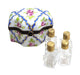 Blue Roses Trinket Box for Elegant Gifting Porcelain Limoges Perfume French Trinket Box