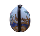 Elegant Blue Egg Stripes Frame for Home Decor Porcelain Limoges egg French Trinket Box