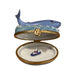 Blue Whale Limoges Box for Collectors Porcelain Limoges Fish Ocean French Trinket Box