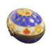 Blue Yellow Egg-egg LIMOGES BOXES-CH11M406