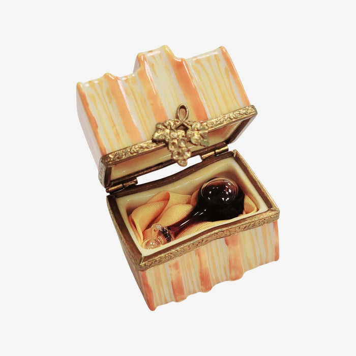 Books and Wine Carafe Elegance Porcelain Limoges Wine book French Trinket Box