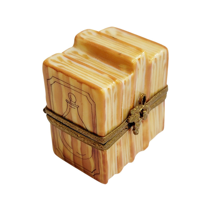 Books and Wine Carafe Elegance Porcelain Limoges Wine book French Trinket Box