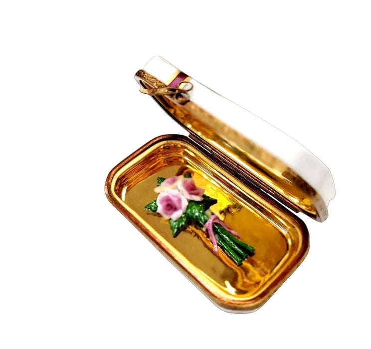 Bouquet of Flowers Limoges Box for Elegant Gifts Porcelain Limoges flowers love valentine wedding spring French Trinket Box