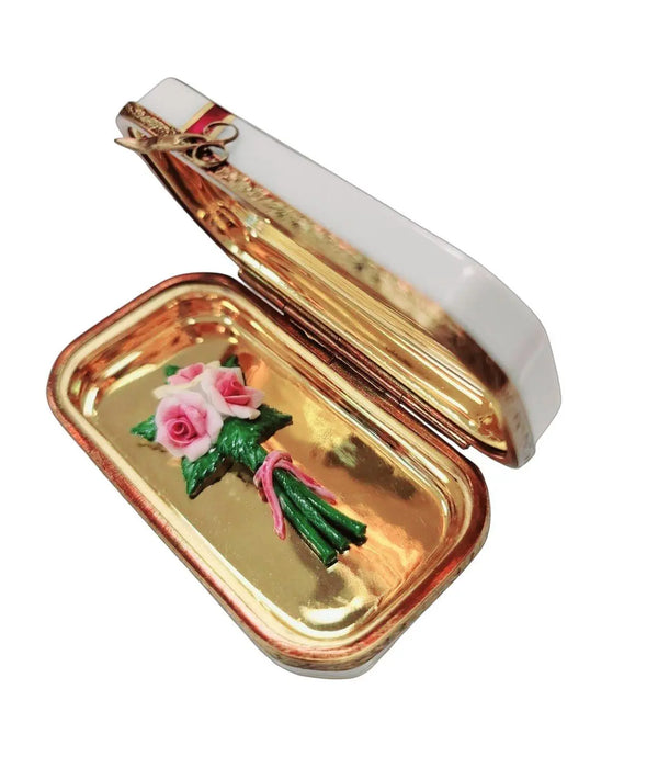 Bouquet of Flowers Limoges Box for Elegant Gifts Porcelain Limoges flowers love valentine wedding spring French Trinket Box