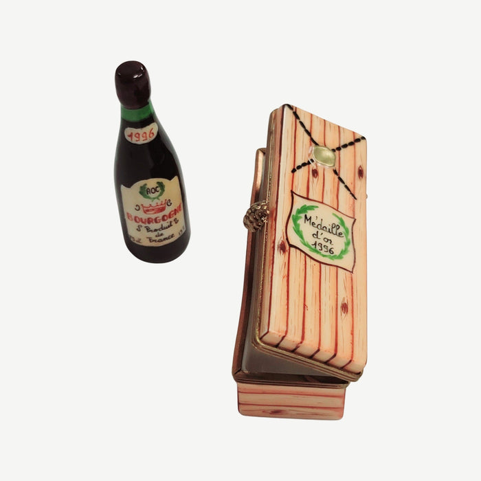 Bourgogne Wine Limoges Box for Collectors Porcelain Limoges wine French Trinket Box