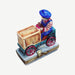 Boy on Cart Bike Limoges for Kids Porcelain Limoges baby vehicle kids French Trinket Box