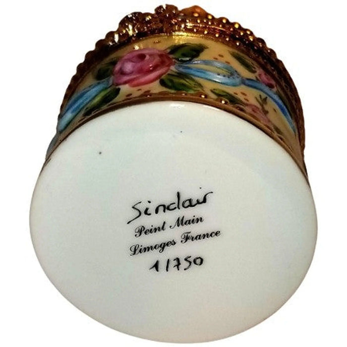 Brown Baby Shoes for Collectors Porcelain Limoges baby limoges box babies maternity French Trinket Box