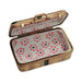 Fine art lovers will admire this Brown Suitcase Limoges box