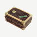 Brown Suitcase Limoges Box for Travel Enthusiasts Porcelain Limoges travel French Trinket Box