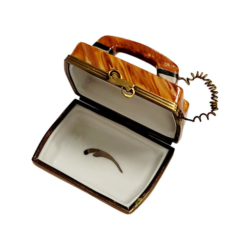 Vintage Phone Figurine for Collectors Porcelain Limoges home French Trinket Box