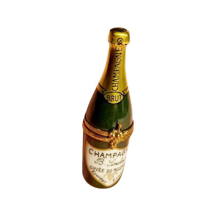 Brut Champagne Limoges Box for Collectors Porcelain Limoges Wine Spirits French Trinket Box
