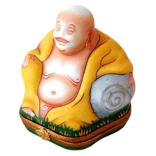 Buddha Figurine for Spiritual Serenity Porcelain Limoges travel myth French Trinket Box