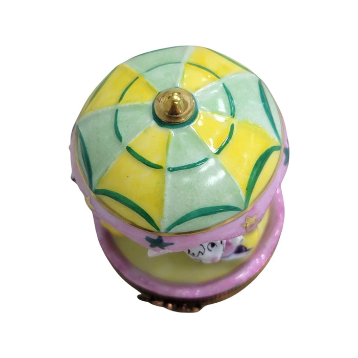 Bunny Carousel Limoges Box for Collectors Porcelain Limoges Carnival French Trinket Box